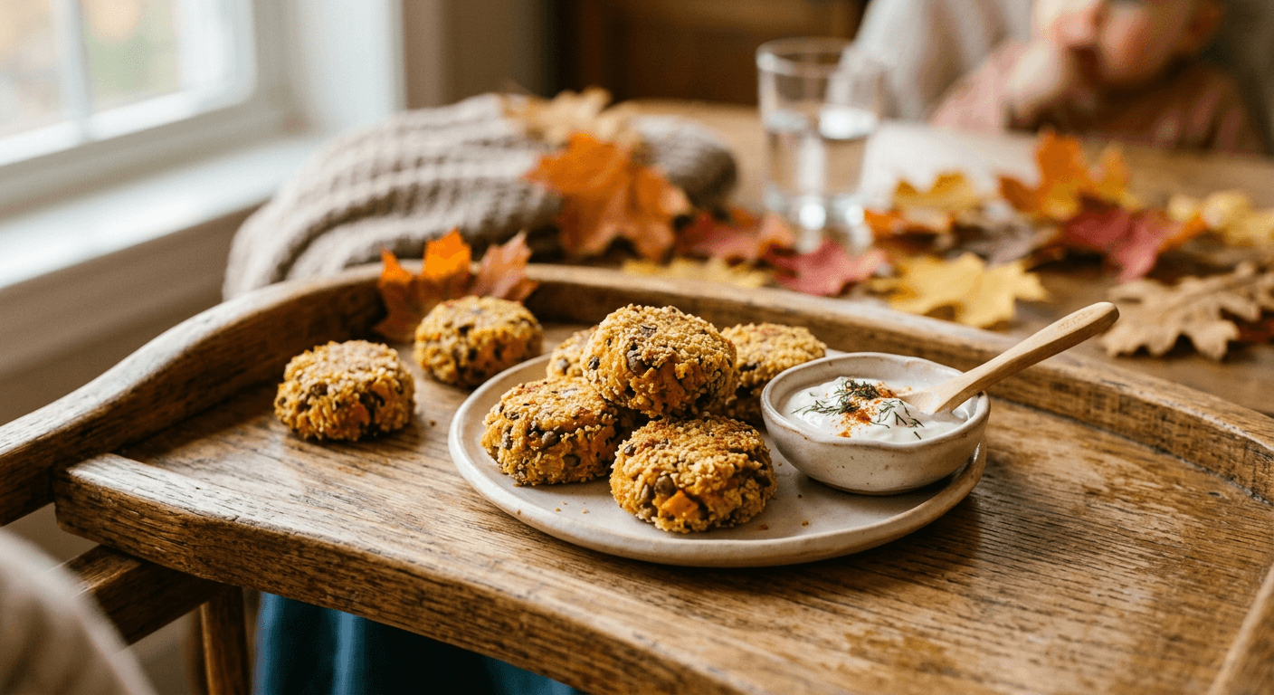 Cozy Autumn Sweet Potato & Lentil Croquettes
