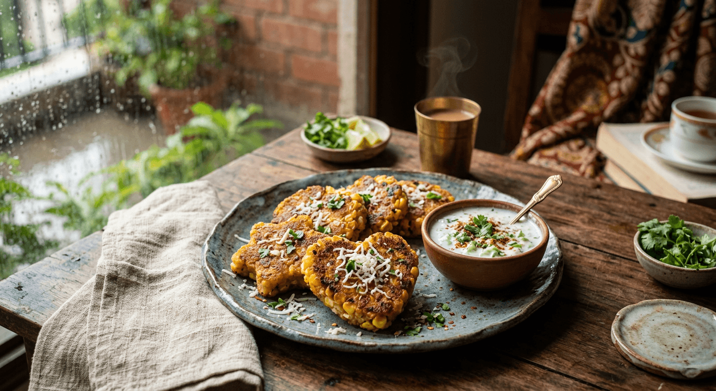 Golden Monsoon Corn & Paneer Paws