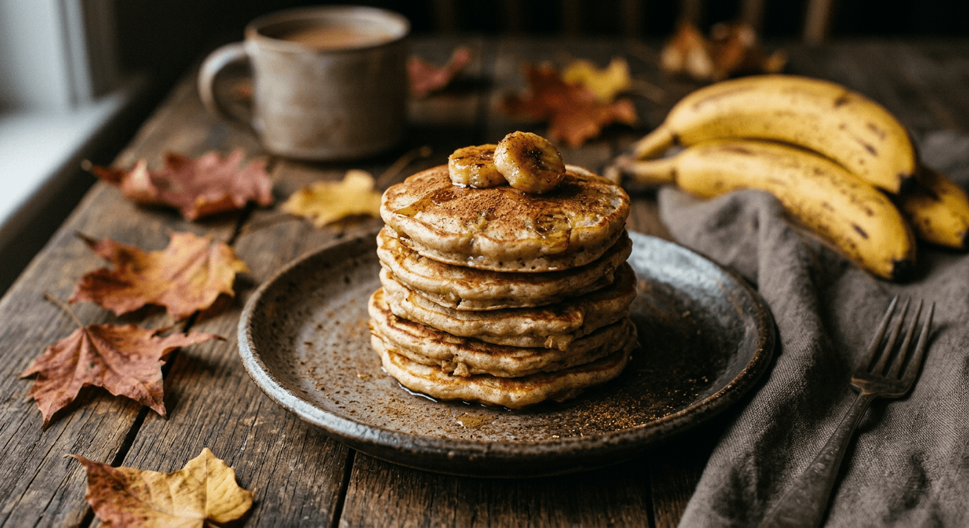 Little Monkey's Banana Oat Pancakes
