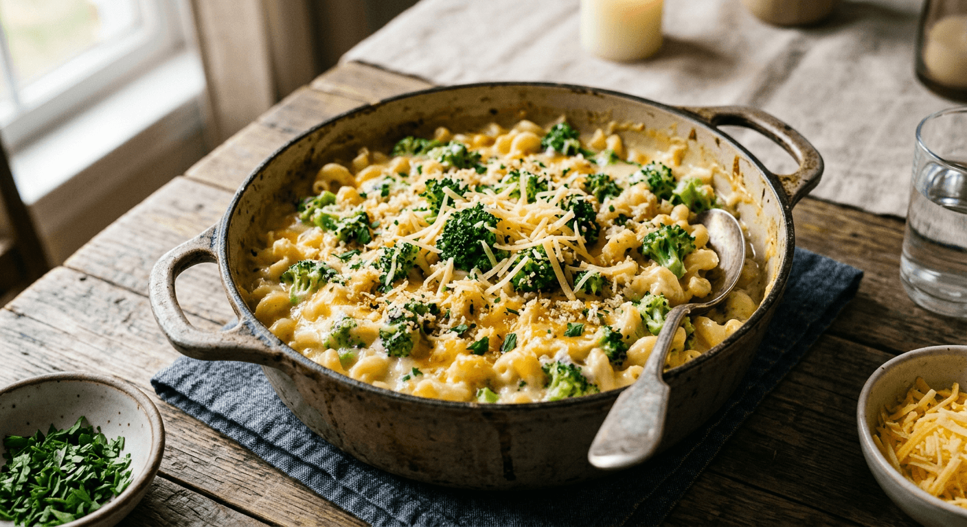 Cozy Creamy Broccoli & Cheese One-Pot Pasta