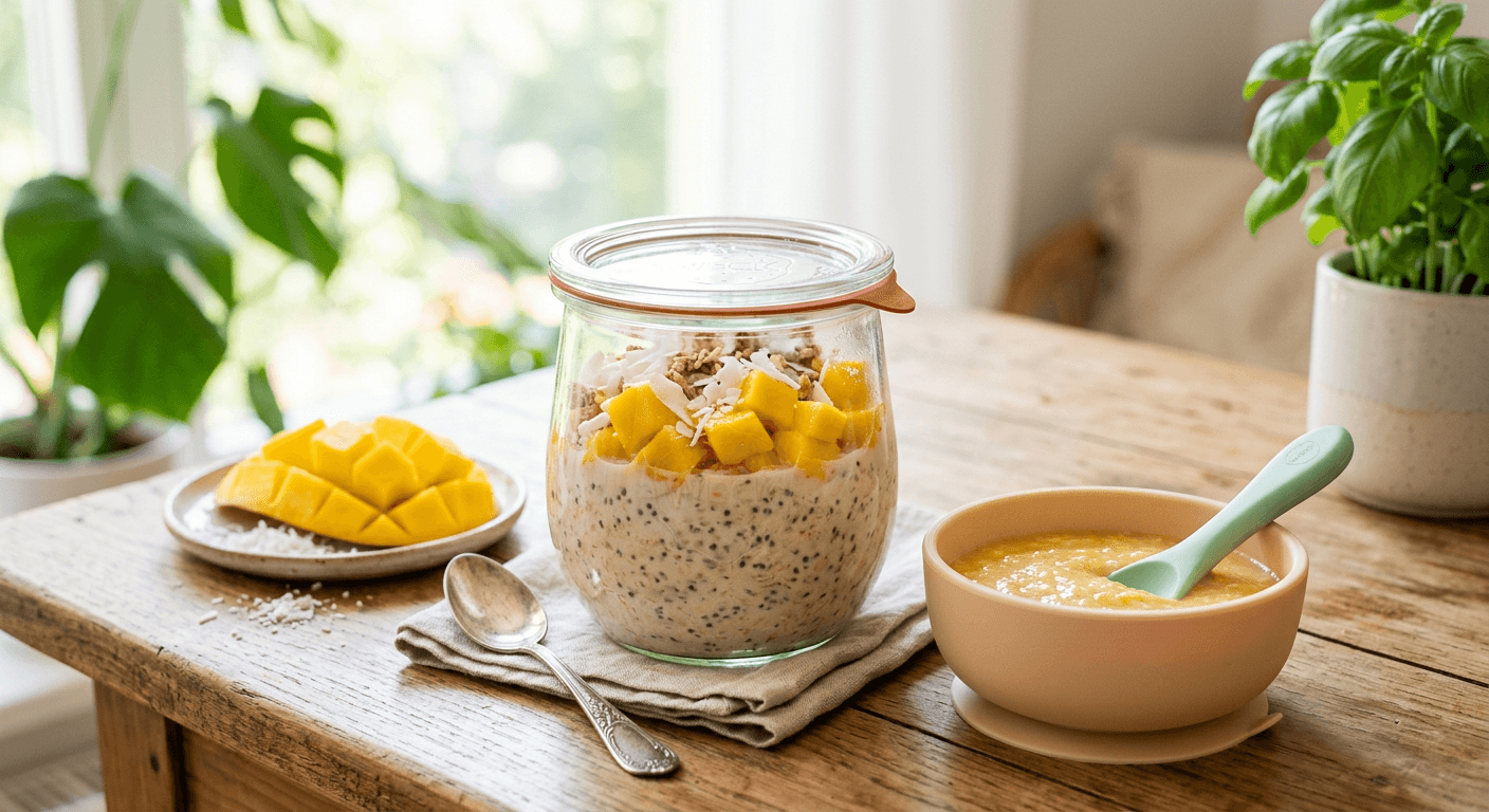 Sunny Mango Coconut Overnight Oats