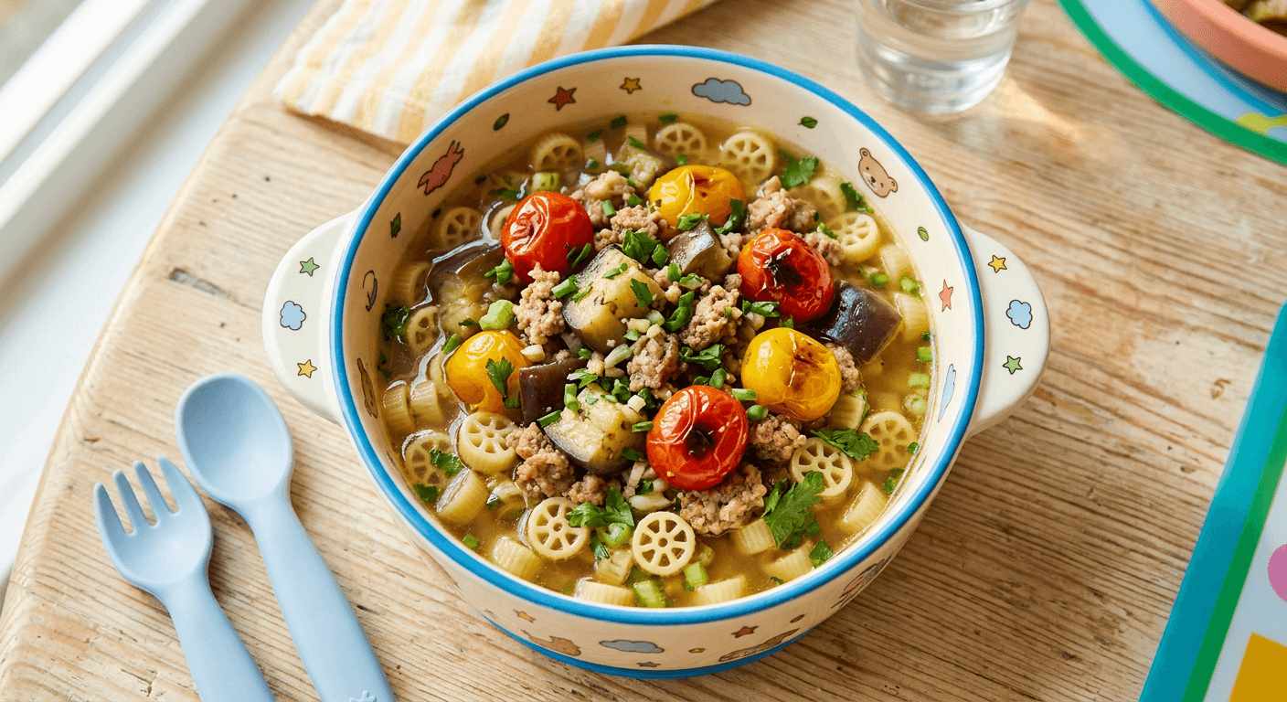 Squishy Summer Eggplant & Tomato Bowls